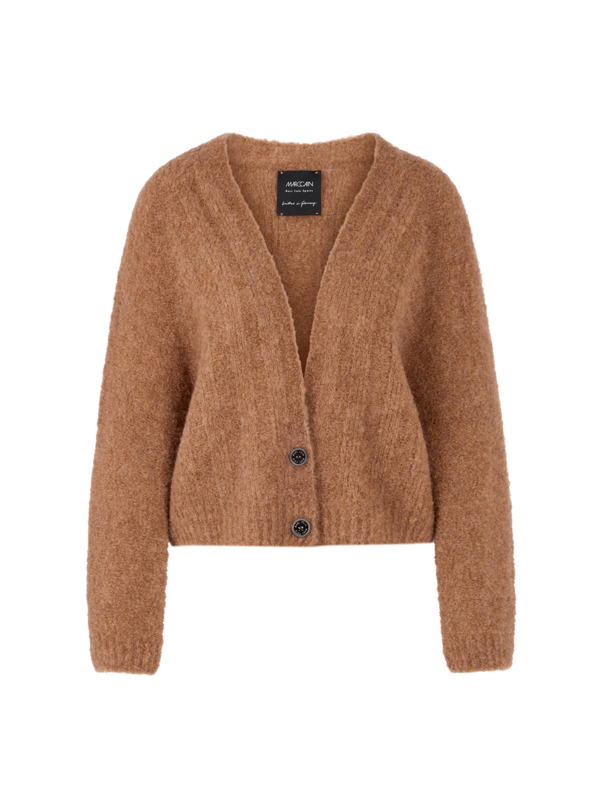 Marc Cain Sports - Nahtloser Cardigan – Knitted in Germany milk coffee - Gr. - 40 von Marc Cain Sports
