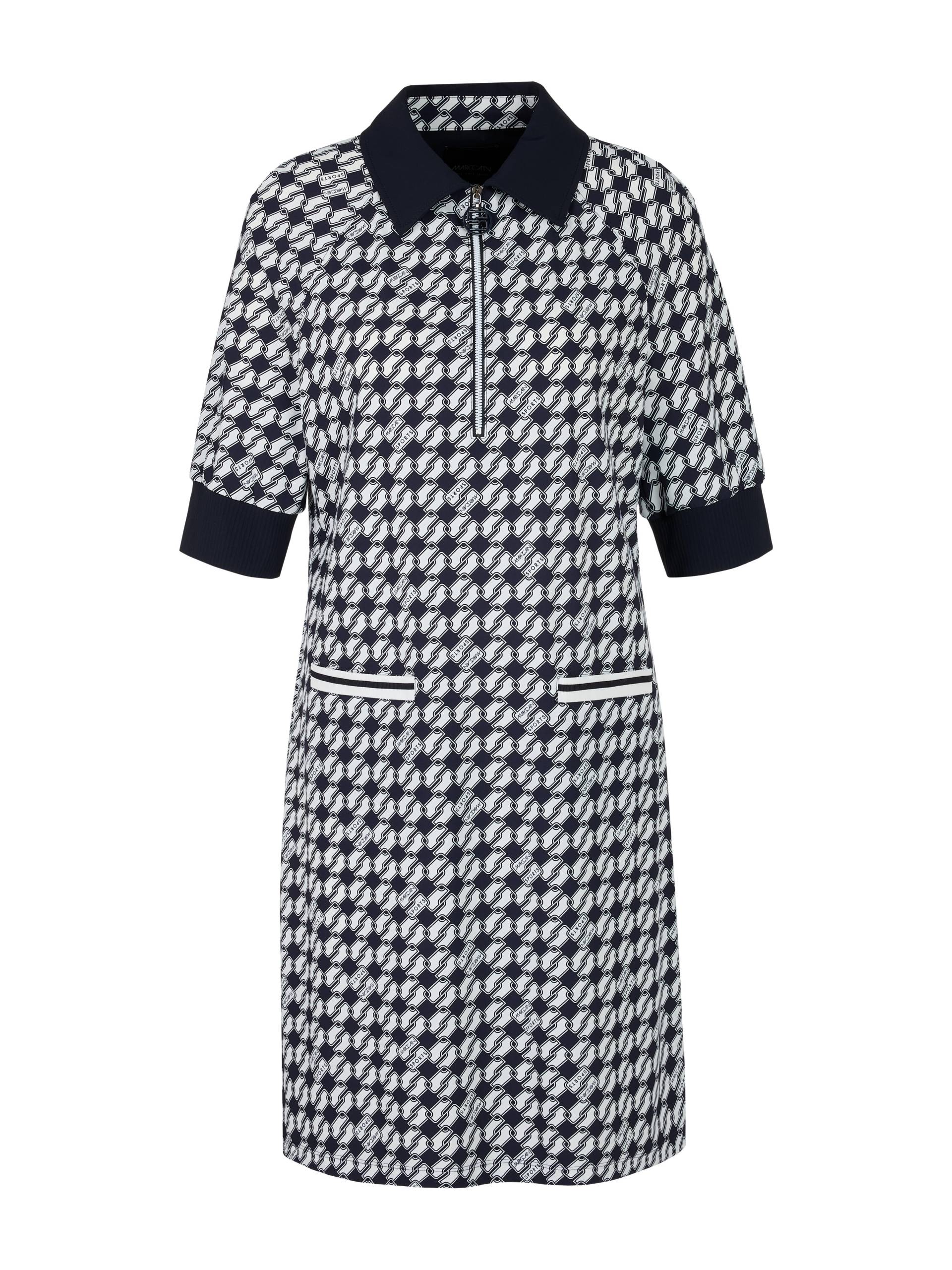 Marc Cain Sports - Print-Kleid aus Scubajersey navy - Gr. - 42 von Marc Cain Sports
