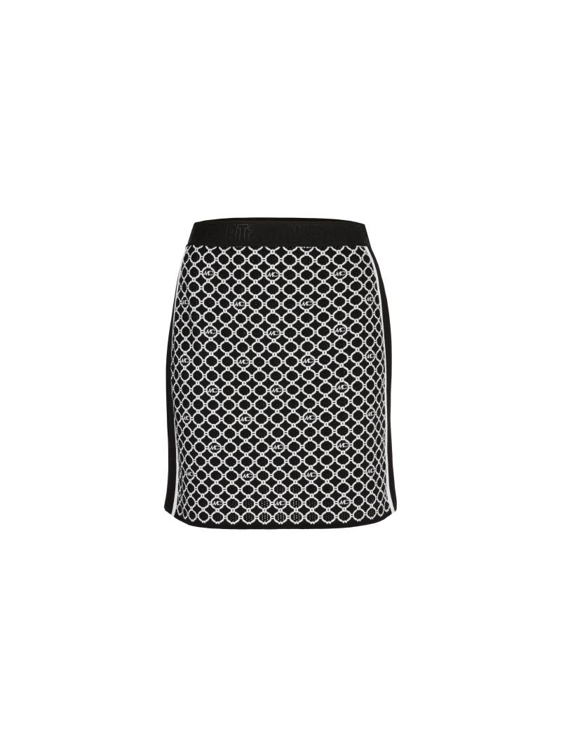 Marc Cain Sports - Schmaler Minirock Knitted In Germany black and white - Gr. - 42 von Marc Cain Sports