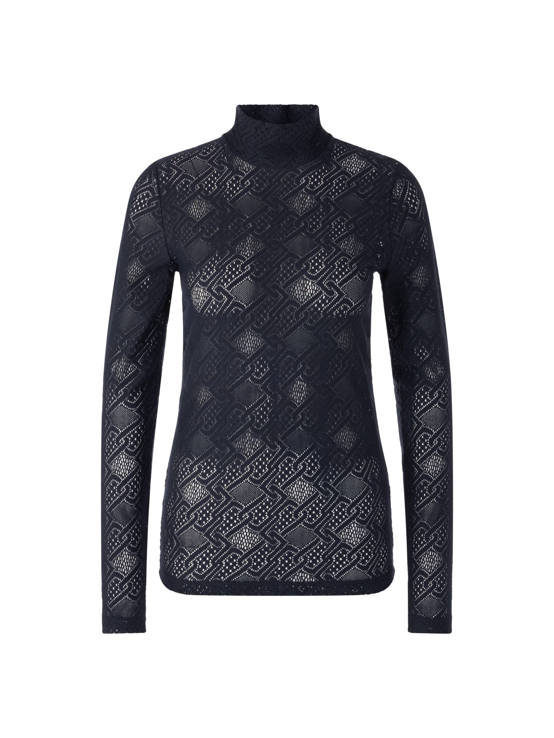 Marc Cain Sports - Shirt aus Logospitze navy - Gr. - 38 von Marc Cain Sports