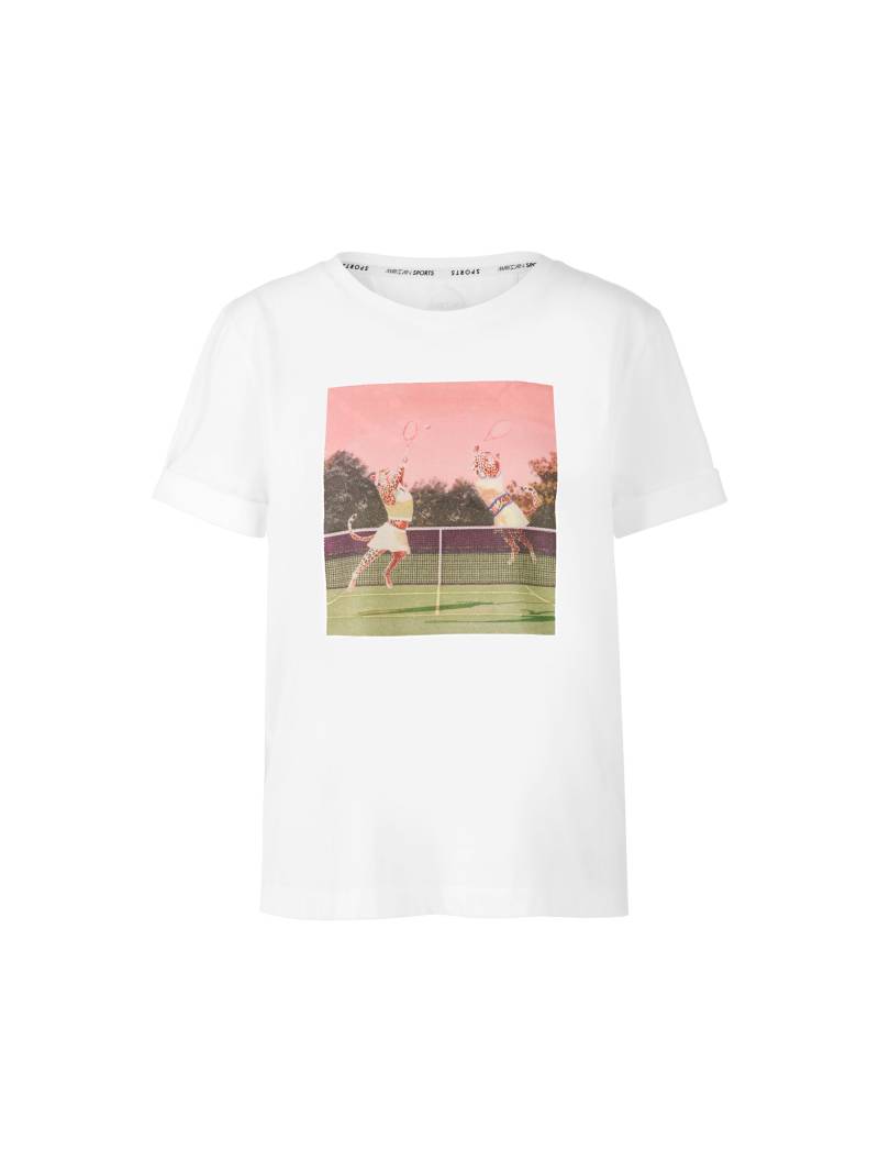 Marc Cain Sports - Shirt mit Tennis-Motiv off-white - Gr. - 44 von Marc Cain Sports