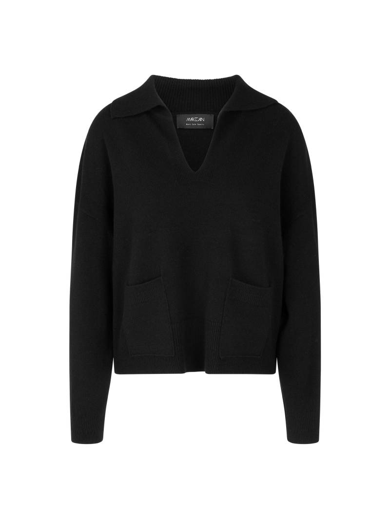 Marc Cain Sports - Strickpullover Rethink Together black - Gr. - 44 von Marc Cain Sports