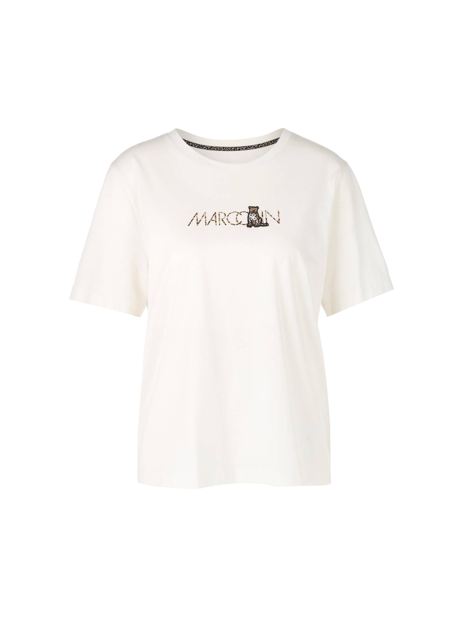 Marc Cain Sports - T-Shirt mit Leo-Motiv Rethink Together off-white - Gr. - 38 von Marc Cain Sports