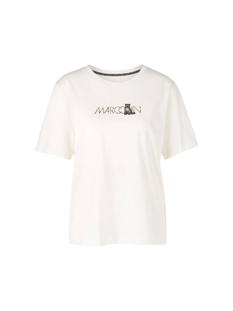 Marc Cain Sports - T-Shirt mit Leo-Motiv Rethink Together off-white - Gr. - 38 von Marc Cain Sports