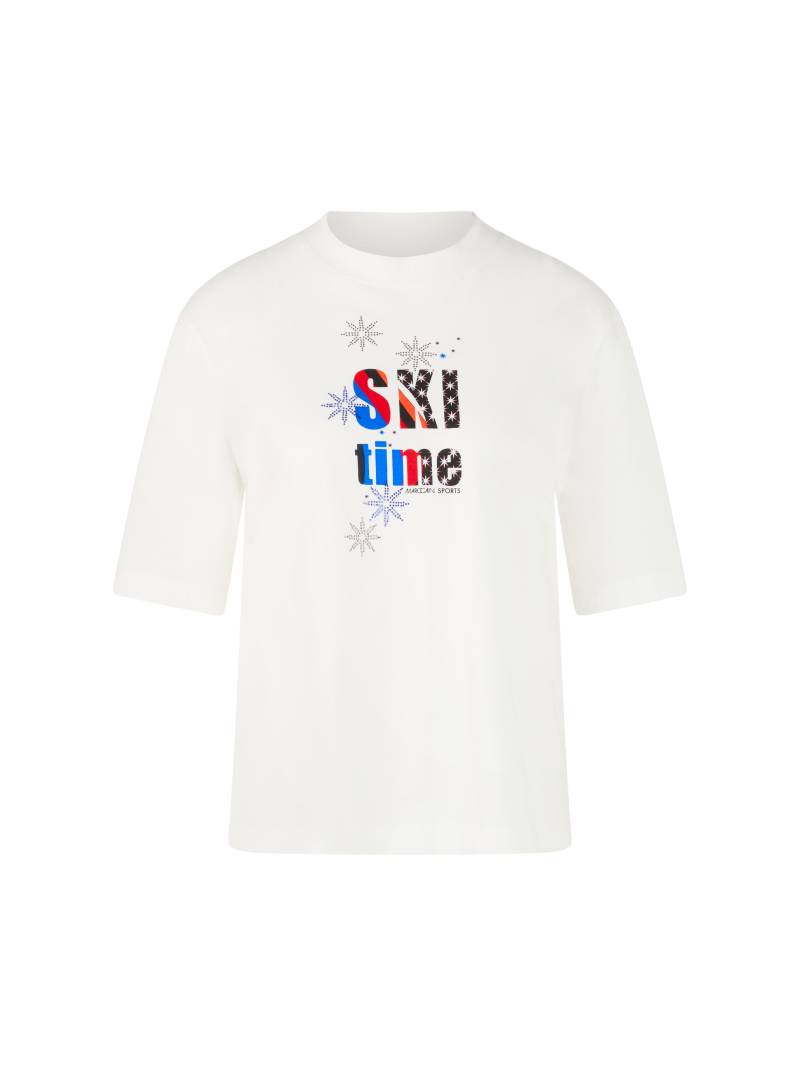 Marc Cain Sports - T-Shirt mit Schneestern-Print off-white - Gr. - 38 von Marc Cain Sports