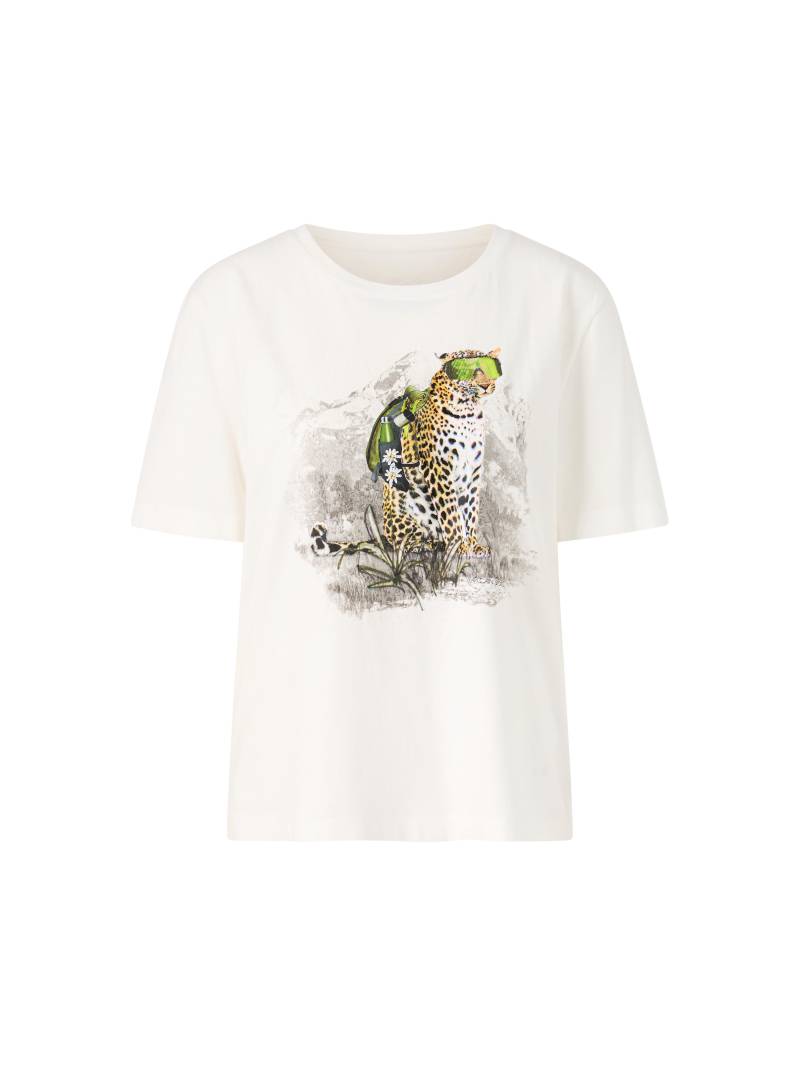 Marc Cain Sports - T-Shirt mit Wander-Leo off-white - Gr. - 44 von Marc Cain Sports