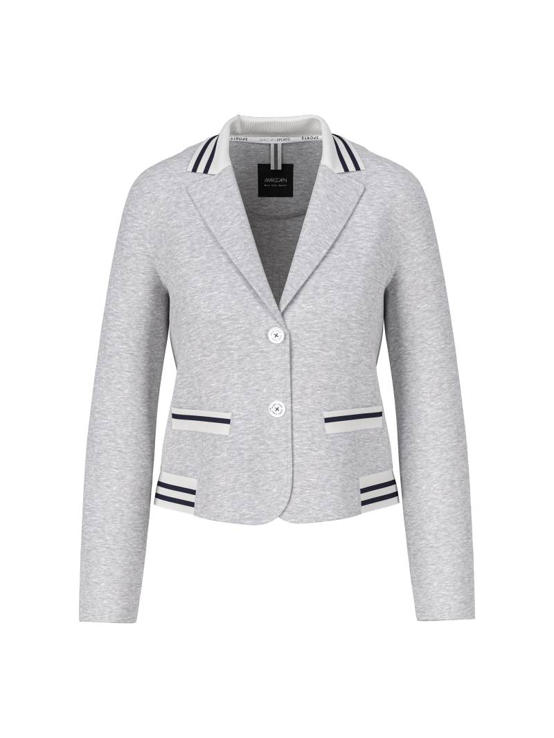 Marc Cain Sports - Taillierter Jersey-Blazer silver grey - Gr. - 40 von Marc Cain Sports