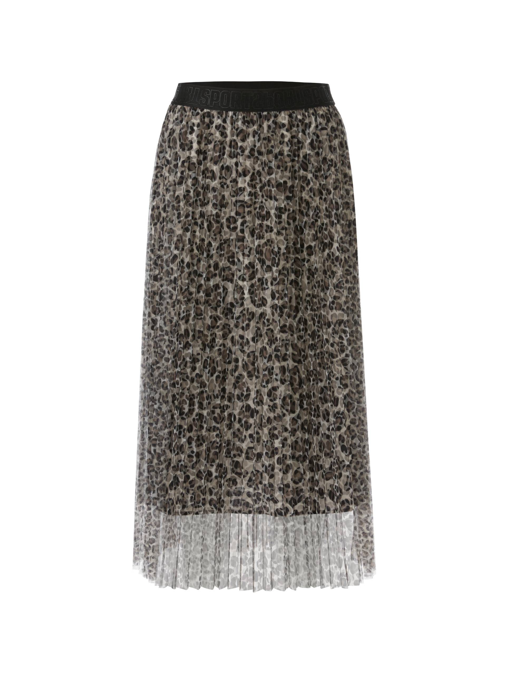 Marc Cain Sports - Tüllrock mit Leo-Print soft moon rock - Gr. - 40 von Marc Cain Sports