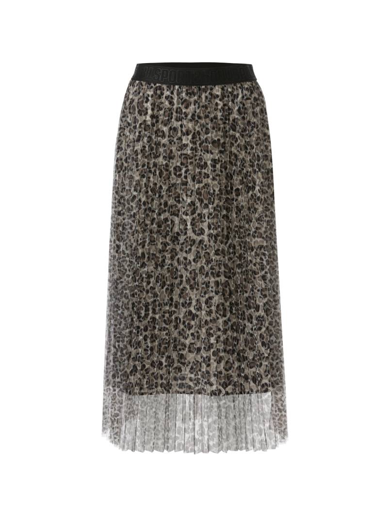 Marc Cain Sports - Tüllrock mit Leo-Print soft moon rock - Gr. - 40 von Marc Cain Sports