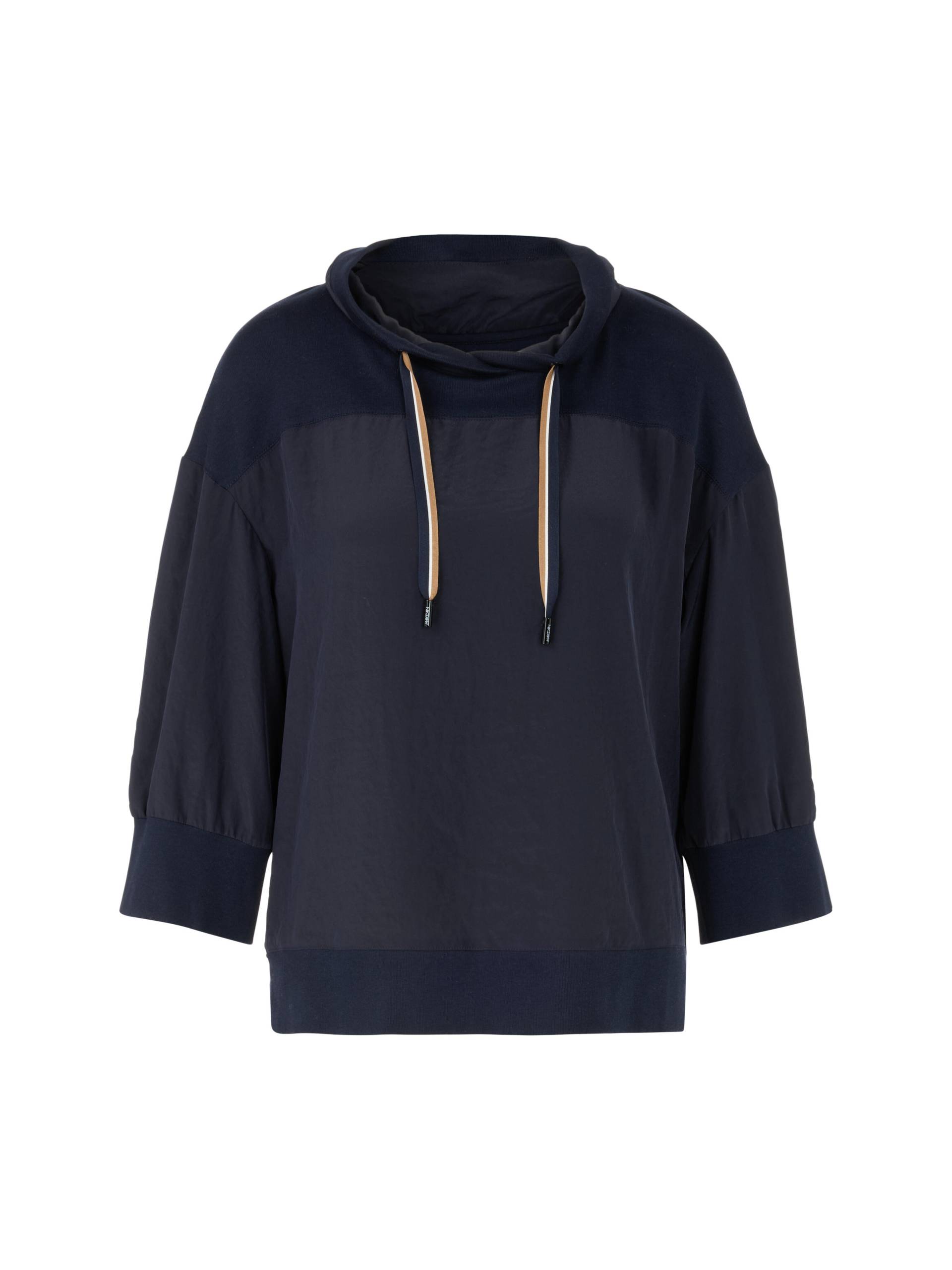 Marc Cain Sports - Uni Bluse in Materialmix navy - Gr. - 36 von Marc Cain Sports