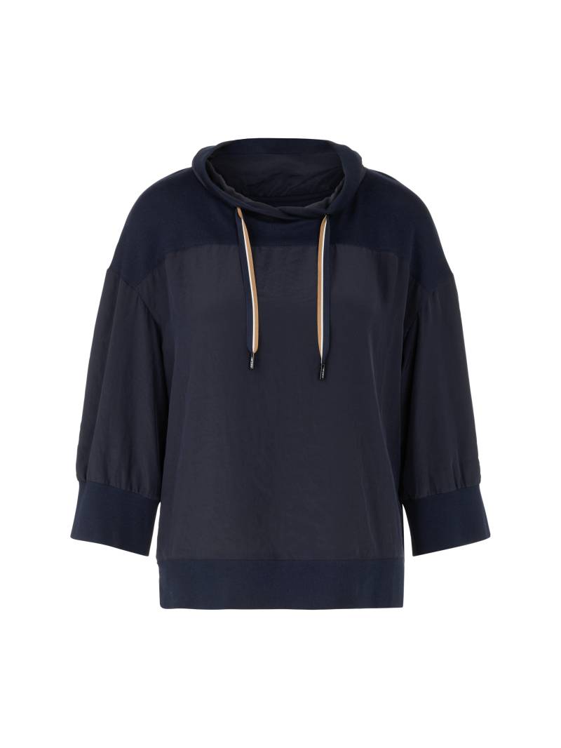 Marc Cain Sports - Uni Bluse in Materialmix navy - Gr. - 36 von Marc Cain Sports