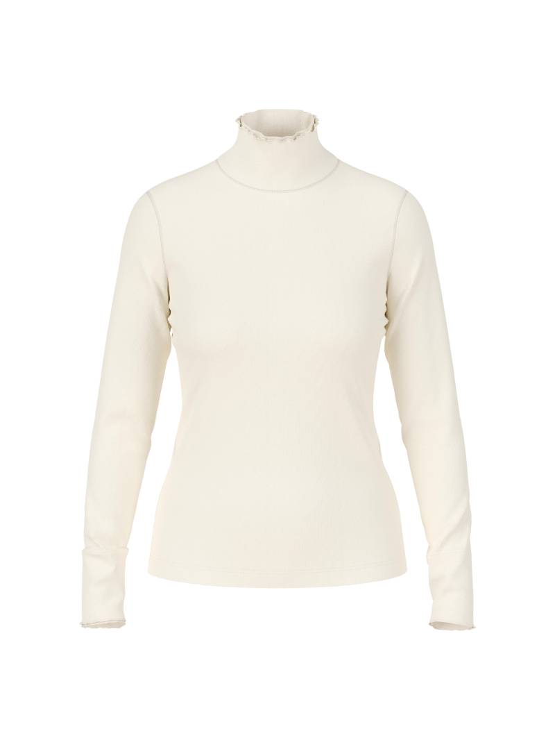 Marc Cain Sports - Unifarbenes Langarmshirt mit Rollkragen bright ecru - Gr. - 44 von Marc Cain Sports