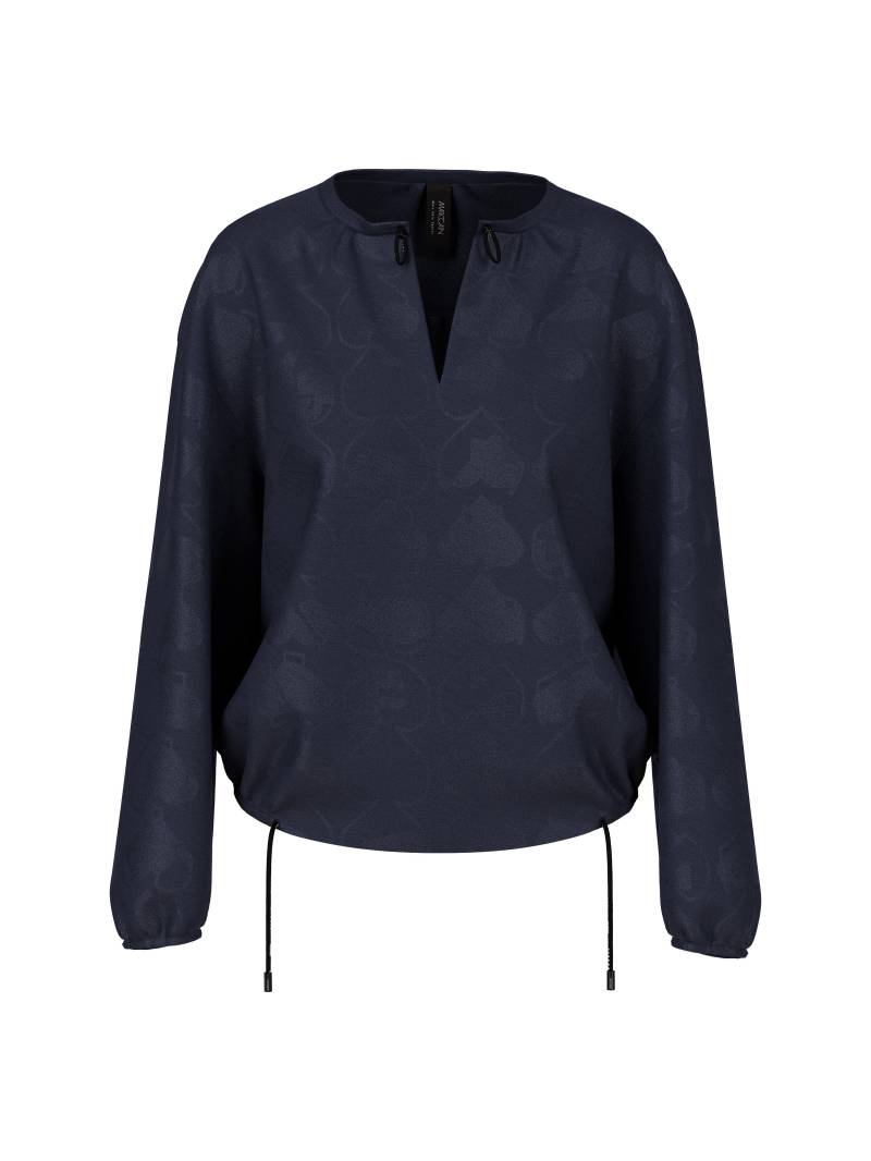 Marc Cain Sports - Weite Bluse mit tonigem Dessin navy - Gr. - 40 von Marc Cain Sports