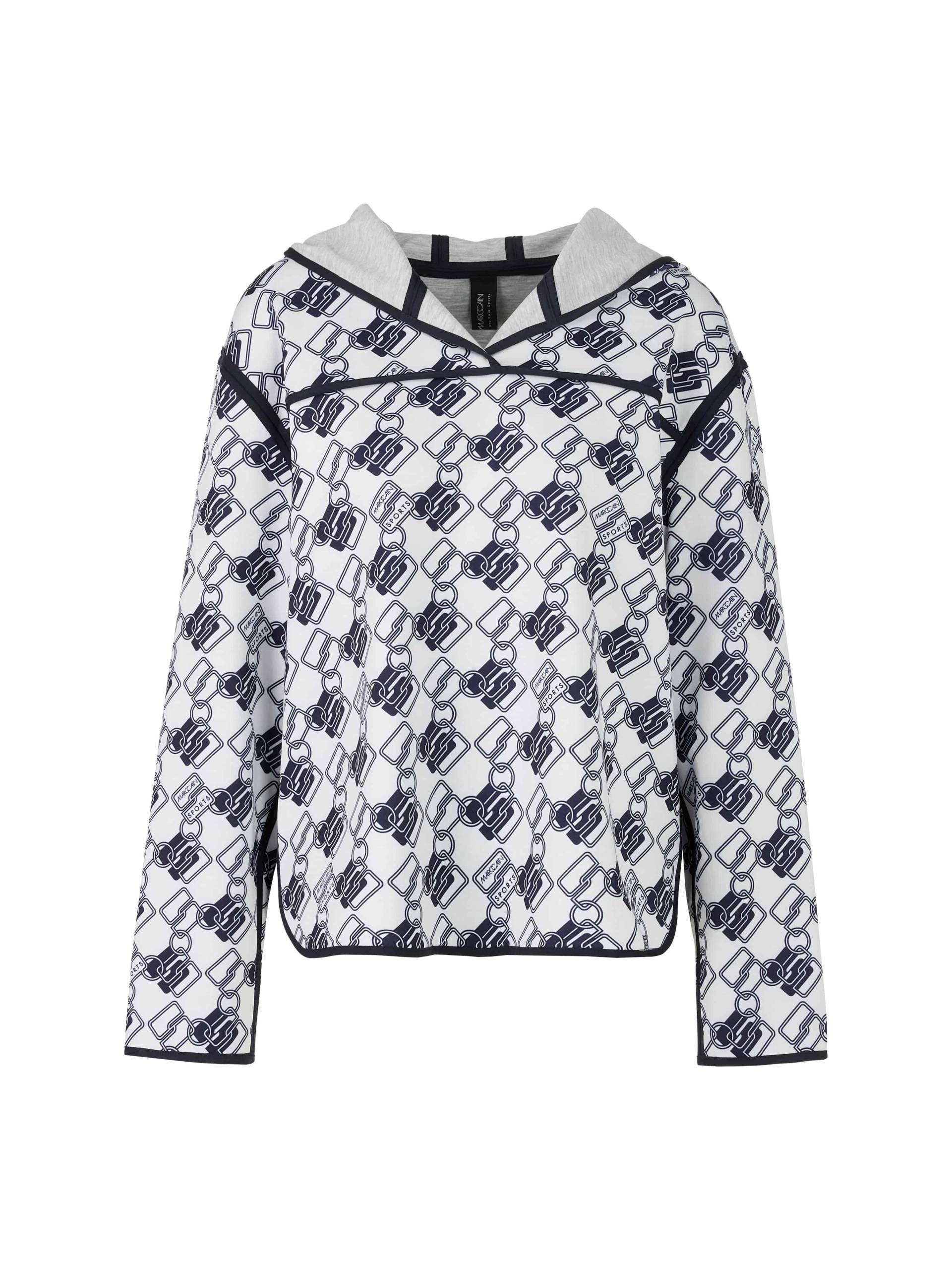 Marc Cain Sports - Wendbares Sweatshirt im Cube-Design off-white - Gr. - 42 von Marc Cain Sports