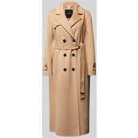 Marc Cain Mantel mit Bindegürtel in Camel, Größe 42 von Marc Cain