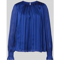 Marc Cain Relaxed Fit Bluse mit gelegten Falten in Royal, Größe 44 von Marc Cain
