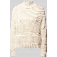 Marc Cain Strickpullover mit Turtleneck in Ecru, Größe 36 von Marc Cain
