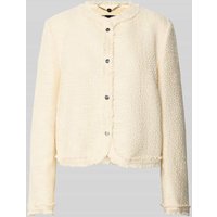 Marc Cain Blazer in Bouclé-Optik in Offwhite, Größe 36 von Marc Cain