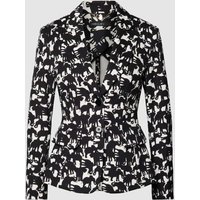 Marc Cain Blazer mit Allover-Motiv-Print in Black, Größe 36 von Marc Cain