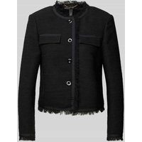 Marc Cain Blazer mit Fransen in Black, Größe 34 Marc Cain Blazer mit Fransen in Black, Größe 34 von Marc Cain