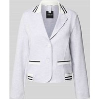 Marc Cain Blazer mit Reverskragen in Hellgrau Melange, Größe 34 von Marc Cain