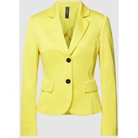 Marc Cain Blazer mit angedeuteten Pattentaschen in Gelb, Größe 42 von Marc Cain