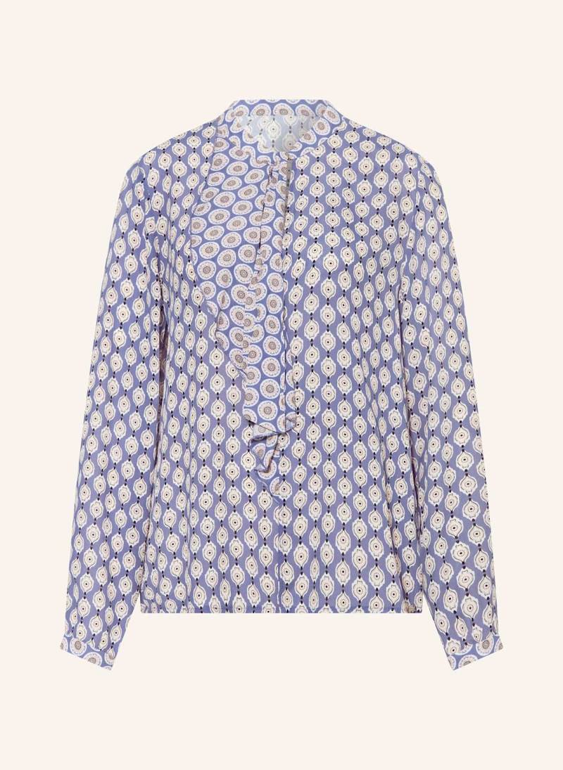 Marc Cain Bluse Mit Schluppe Und Volants lila von Marc Cain