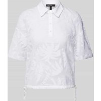 Marc Cain Bluse in semitransparentem Design in Weiss, Größe 44 von Marc Cain