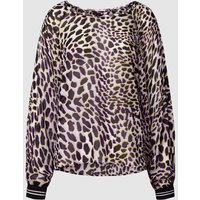 Marc Cain Bluse mit Animal-Print in Flieder, Größe 38 von Marc Cain