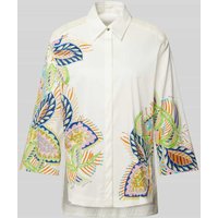 Marc Cain Bluse mit floralem Print in Offwhite, Größe 36 von Marc Cain