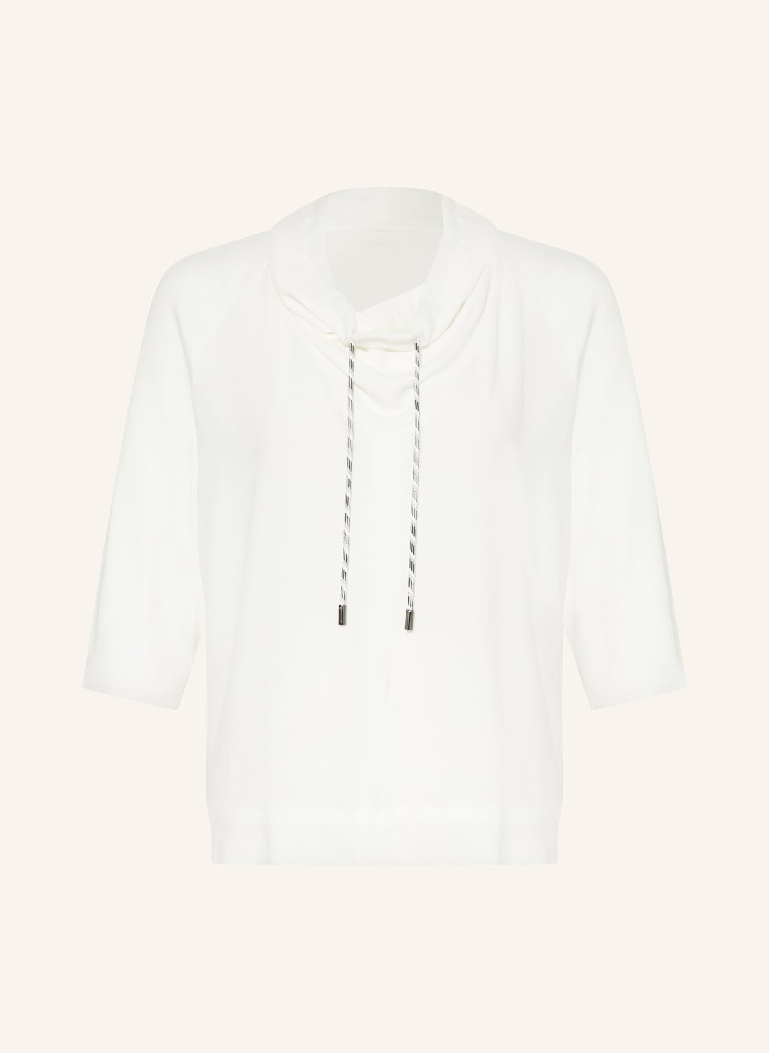 Marc Cain Blusenshirt Im Materialmix Mit 3/4-Arm weiss von Marc Cain