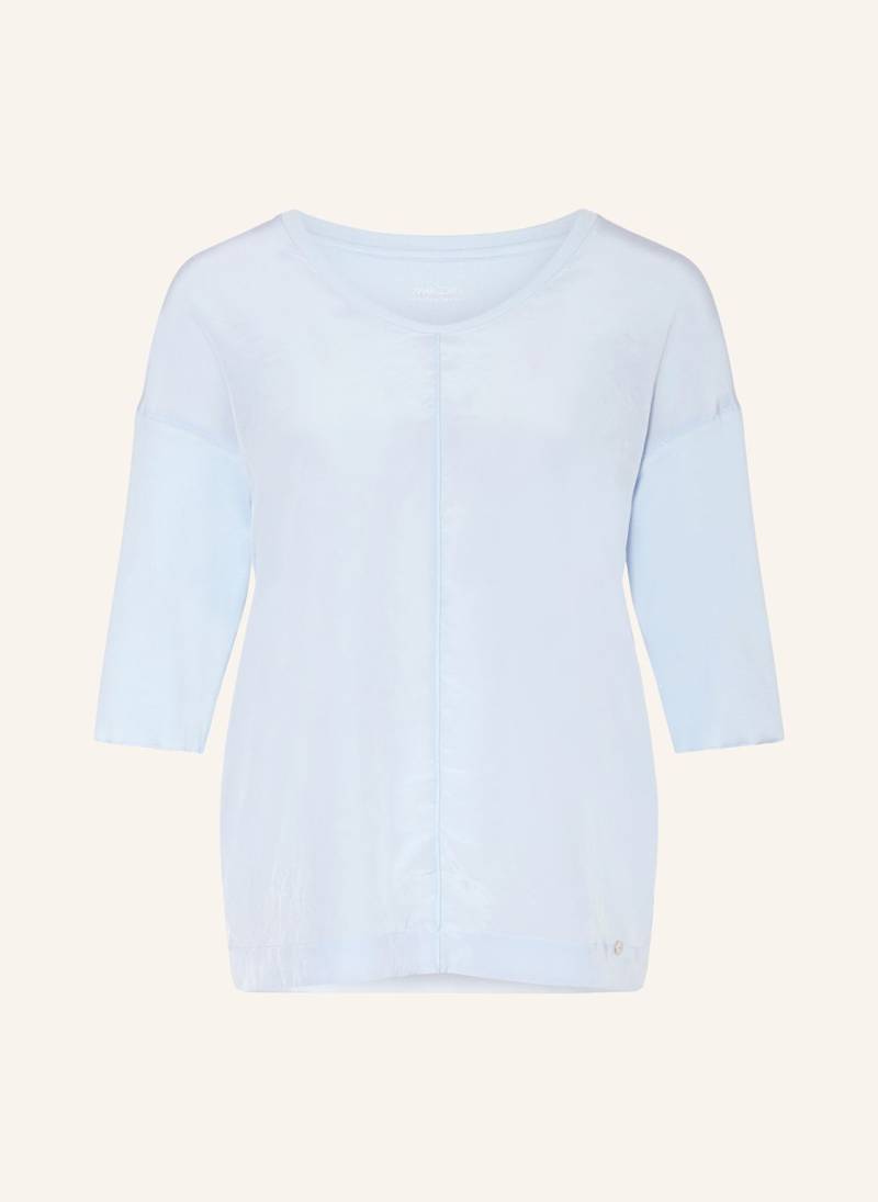 Marc Cain Blusenshirt Im Materialmix blau von Marc Cain