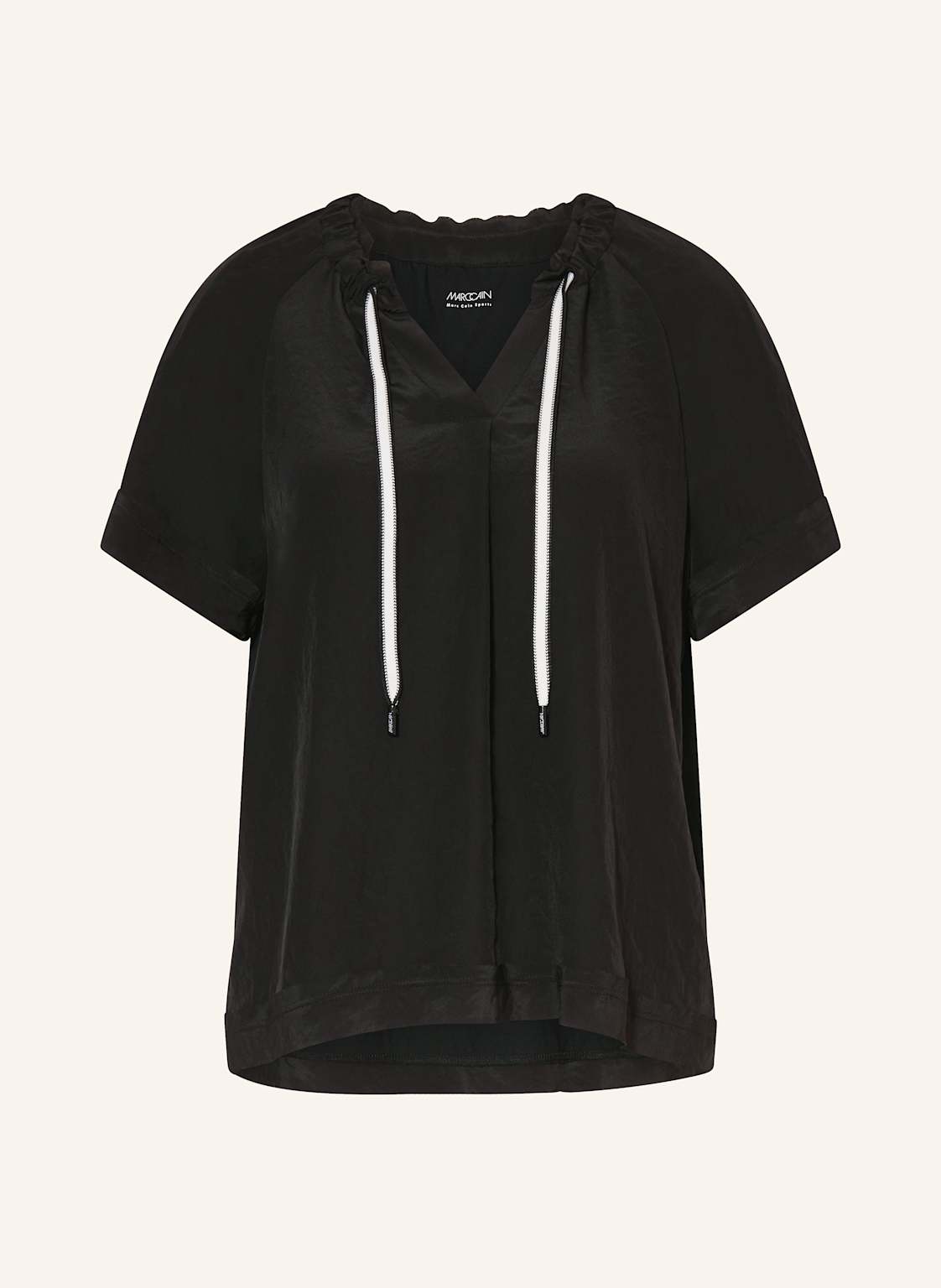 Marc Cain Blusenshirt Im Materialmix schwarz von Marc Cain