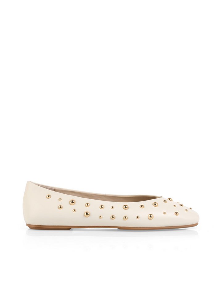 Marc Cain Collections Ballerina Flats, Slipper, Schlupfschuh mit glänzenden Nieten verziert von Marc Cain