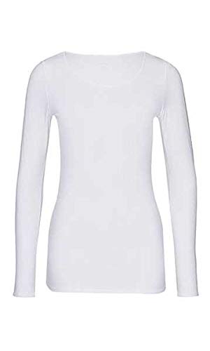 Marc Cain Damen Langarmshirt, Weiß (White 100), 44 (Herstellergröße: 6) von Marc Cain