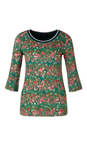 Marc Cain Damen Shirt 3/4 Ärmel grün-Mix (as3, Numeric, Numeric_34, Regular, Regular) von Marc Cain