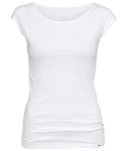 Marc Cain Damen T-Shirt, Weiß (White 100), 34 (Herstellergröße: 1) von Marc Cain