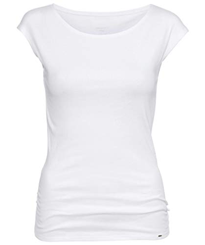 Marc Cain Damen T-Shirt, Weiß (White 100), 36 (Herstellergröße: 2) von Marc Cain