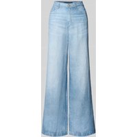 Marc Cain Flared Jeans im 5-Pocket-Design in Bleu Melange, Größe 42 von Marc Cain