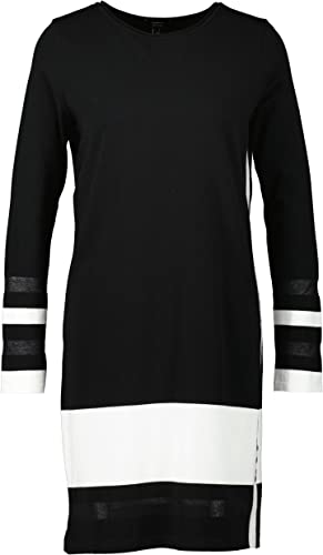 Marc Cain - Frauen - Abendmode - Erwachsene Frauen - Feierlichkeiten - Klassisch - Gestreift - Schwarz - Ärmellos - Mittlere Taille - Hochzeit - Kleid 910-42 von Marc Cain