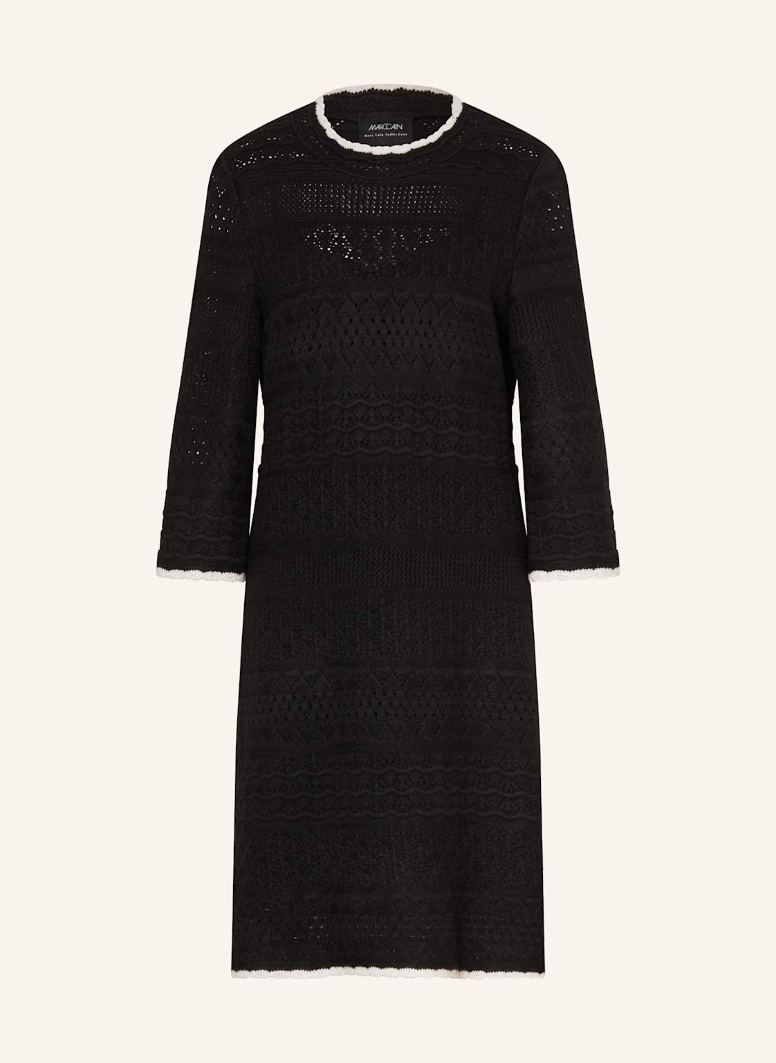 Marc Cain Häkelkleid Mit 3/4-Arm schwarz von Marc Cain