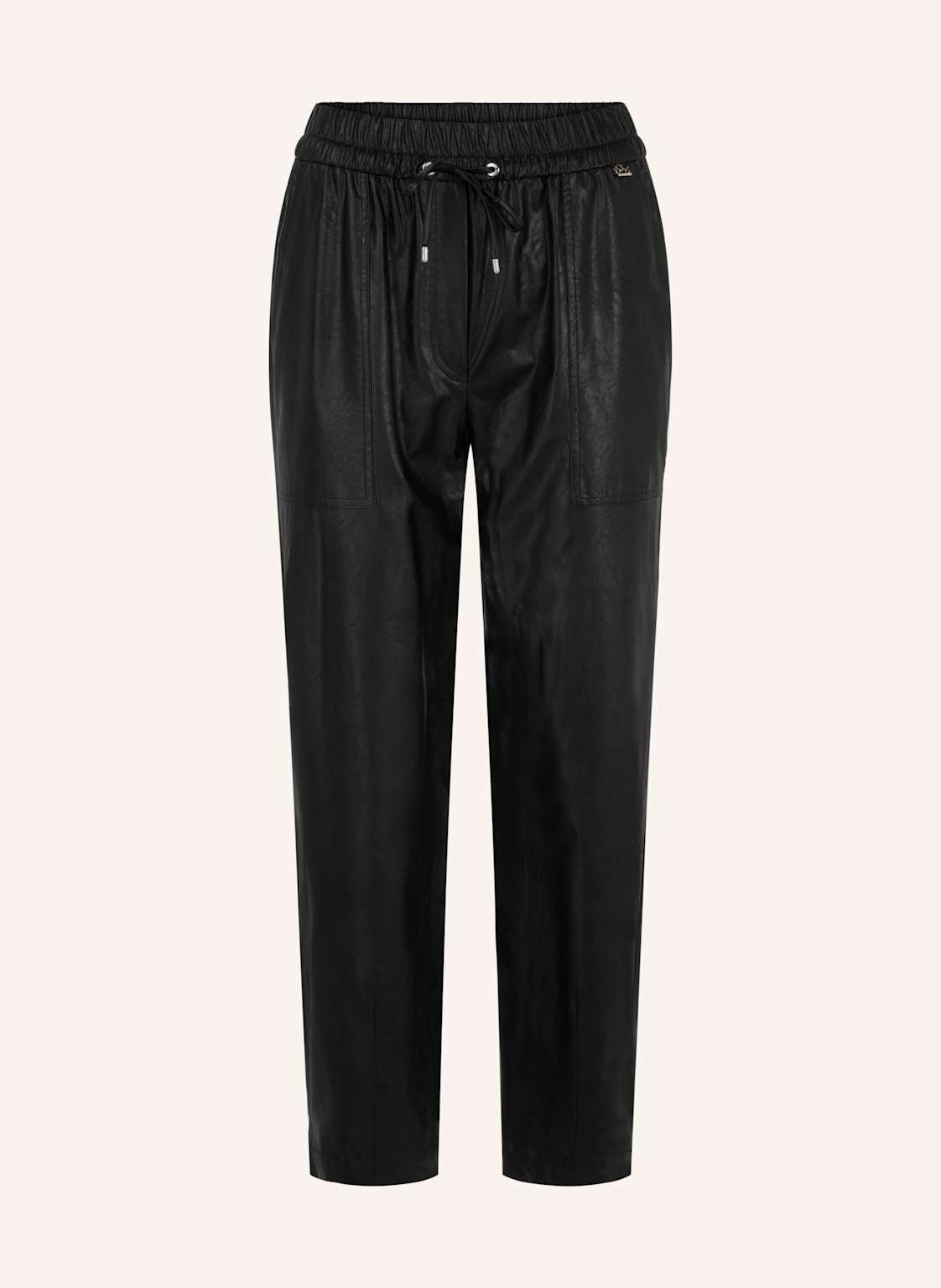 Marc Cain Hose Ranchi In Lederoptik schwarz von Marc Cain