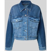 Marc Cain Jeansjacke mit Knopfleiste in Marine, Größe 36 von Marc Cain