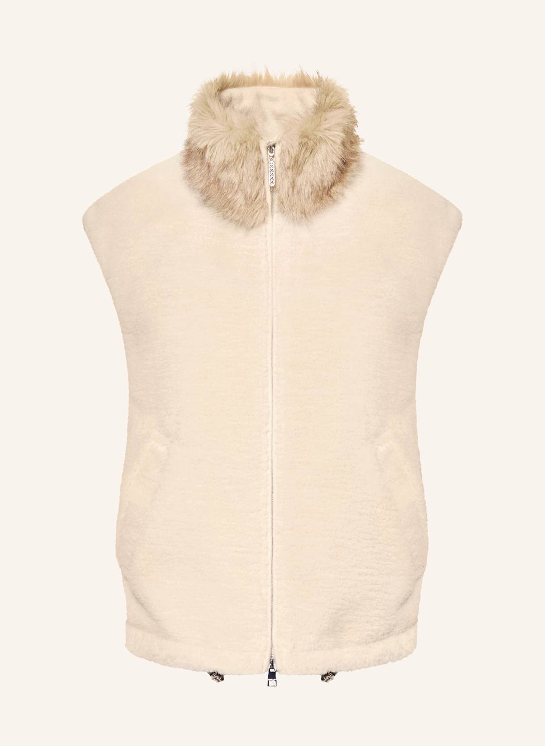 Marc Cain Kunstfell-Weste beige von Marc Cain