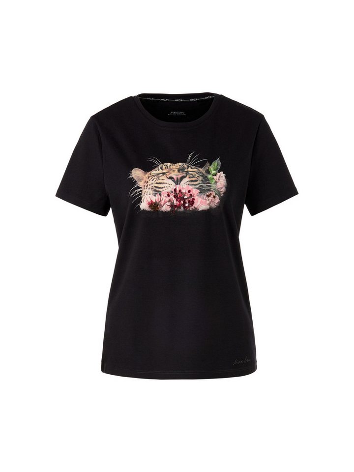 Marc Cain Kurzarmshirt T-Shirt mit Leo-Print von Marc Cain