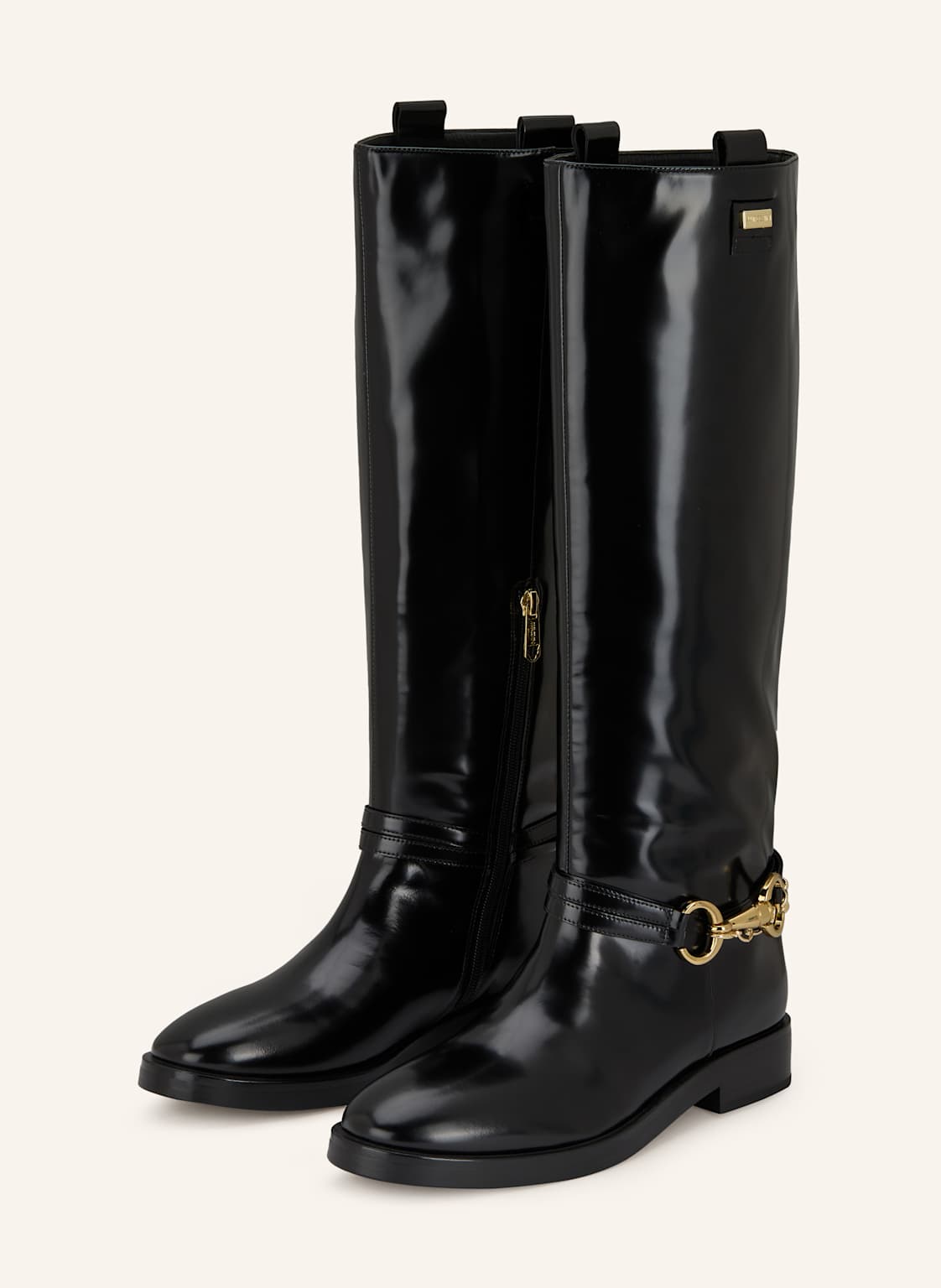 Marc Cain Lack-Stiefel schwarz von Marc Cain