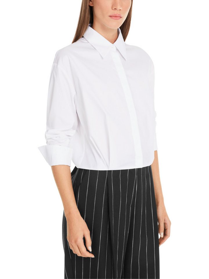 Marc Cain Langarmbluse "Butterfly's Diary" Premium Damenmode Cropped Bluse mit Baumwolle von Marc Cain