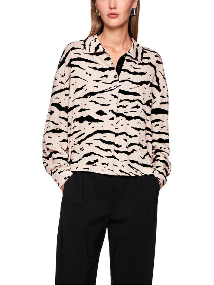Marc Cain Langarmbluse Tiger Mania Premium Damenmode mit Print, weit geschnitten von Marc Cain