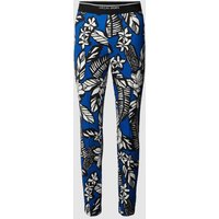 Marc Cain Leggings mit floralem Muster in Royal, Größe 36 von Marc Cain