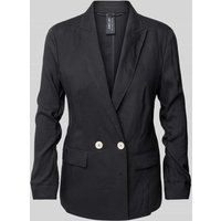 Marc Cain Leinenblazer mit Reverskragen in Black, Größe 36 Marc Cain Leinenblazer mit Reverskragen in Black, Größe 36 von Marc Cain